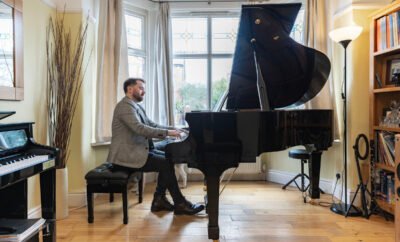 Piano Tutor Richard Dinsmore and His Cosy Teaching Studio